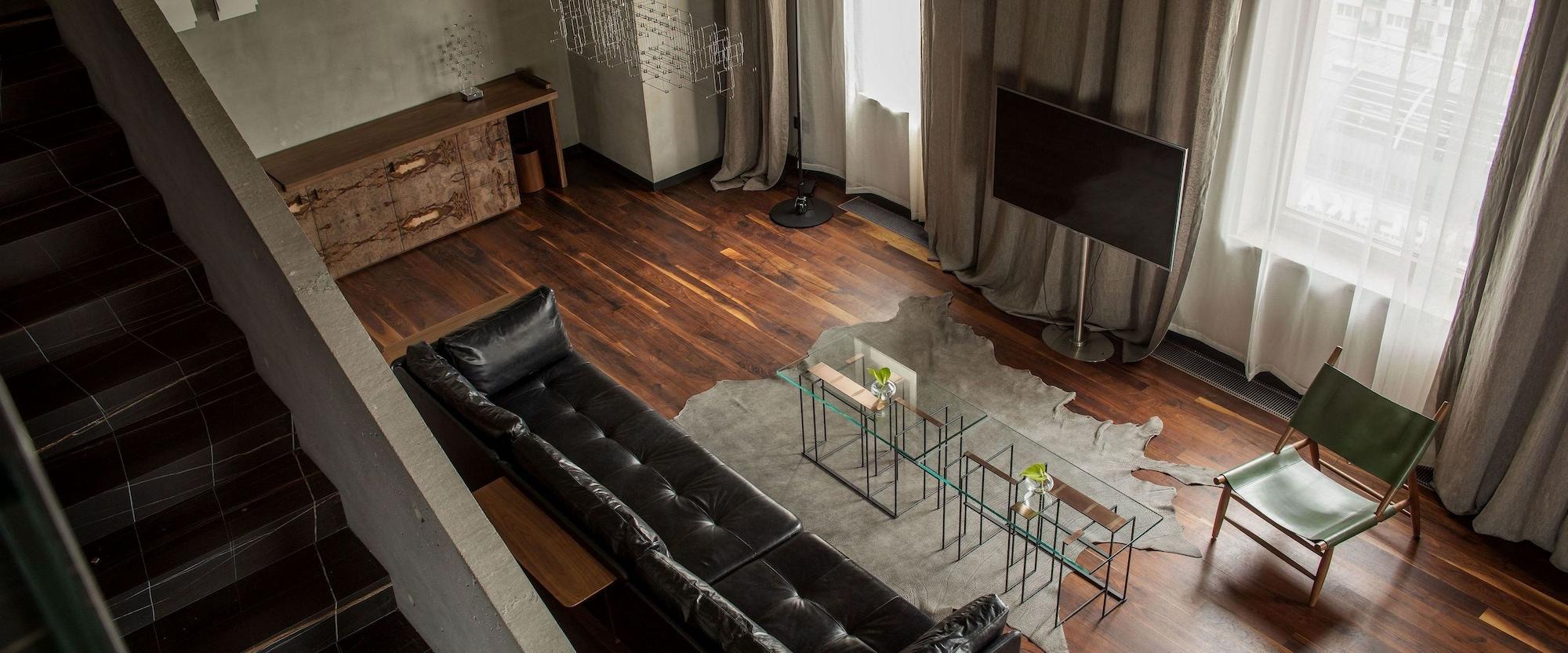 Hotel Warszawa Esterno foto A 3D rendering of a living room